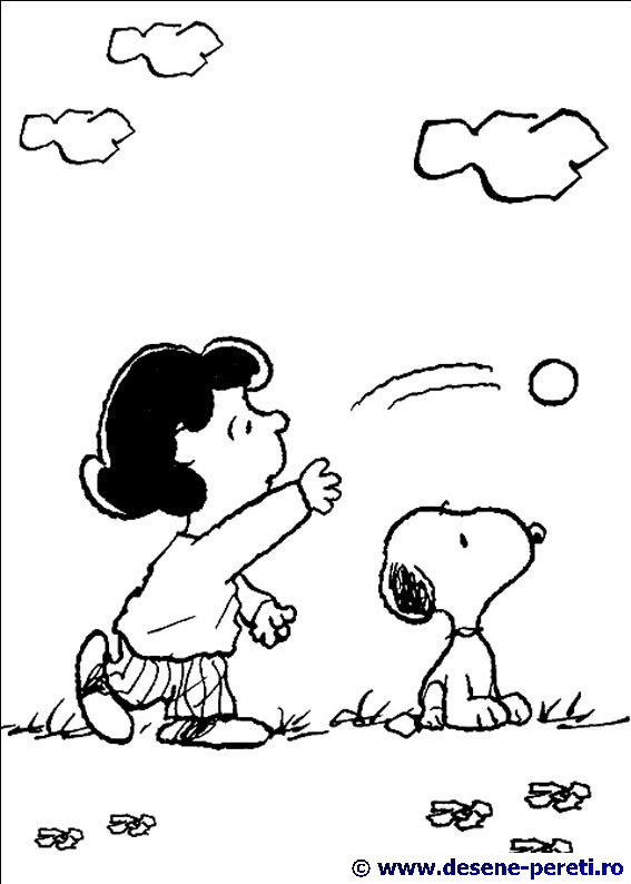 Snoopy desene de colorat